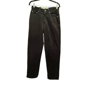 Vintage GAP Jeans Womens 8 Black Corduroy Classic Fit Straight Leg Pants Y2K NWT